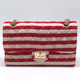 Red Stripe Clutch